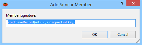 Specify Similar Member