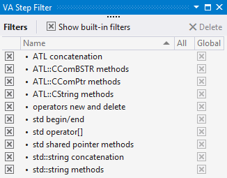 Step Filter BuiltIn Filters